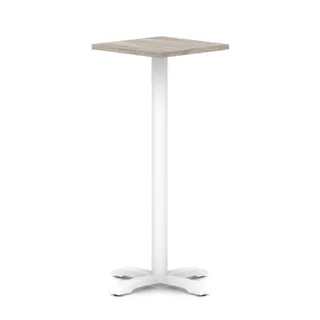 Italia Square Poseur Table With Cross Base