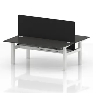 Air Back-to-Back Height Adjustable Bench Desk - 2 Person