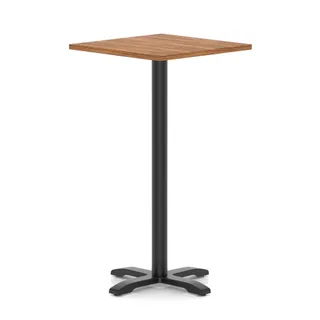 Italia Square Poseur Table With Cross Base