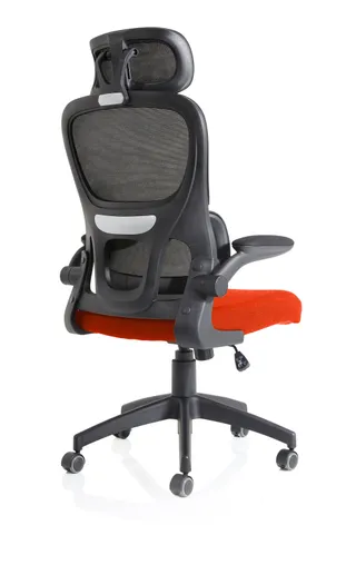 Iris Task Operator Mesh Back Fabric Seat With Headrest