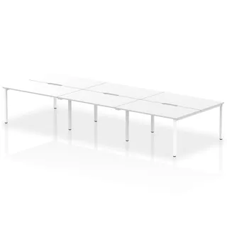 Evolve Plus B2B Bench Desk - 6 Person
