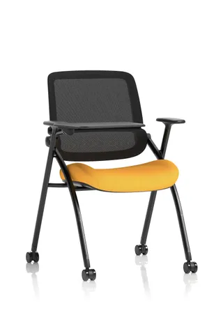 EE - Capra Mesh Back Folding Office Training Chair With Sliding Arms