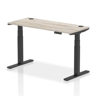 EE - Air Height Adjustable Slimline Desk With Cable Ports