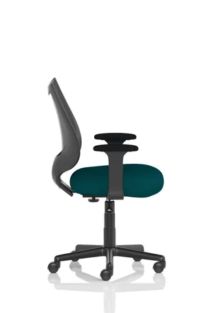Camden Medium Back Black Mesh Task Operator Office Chair With Arms