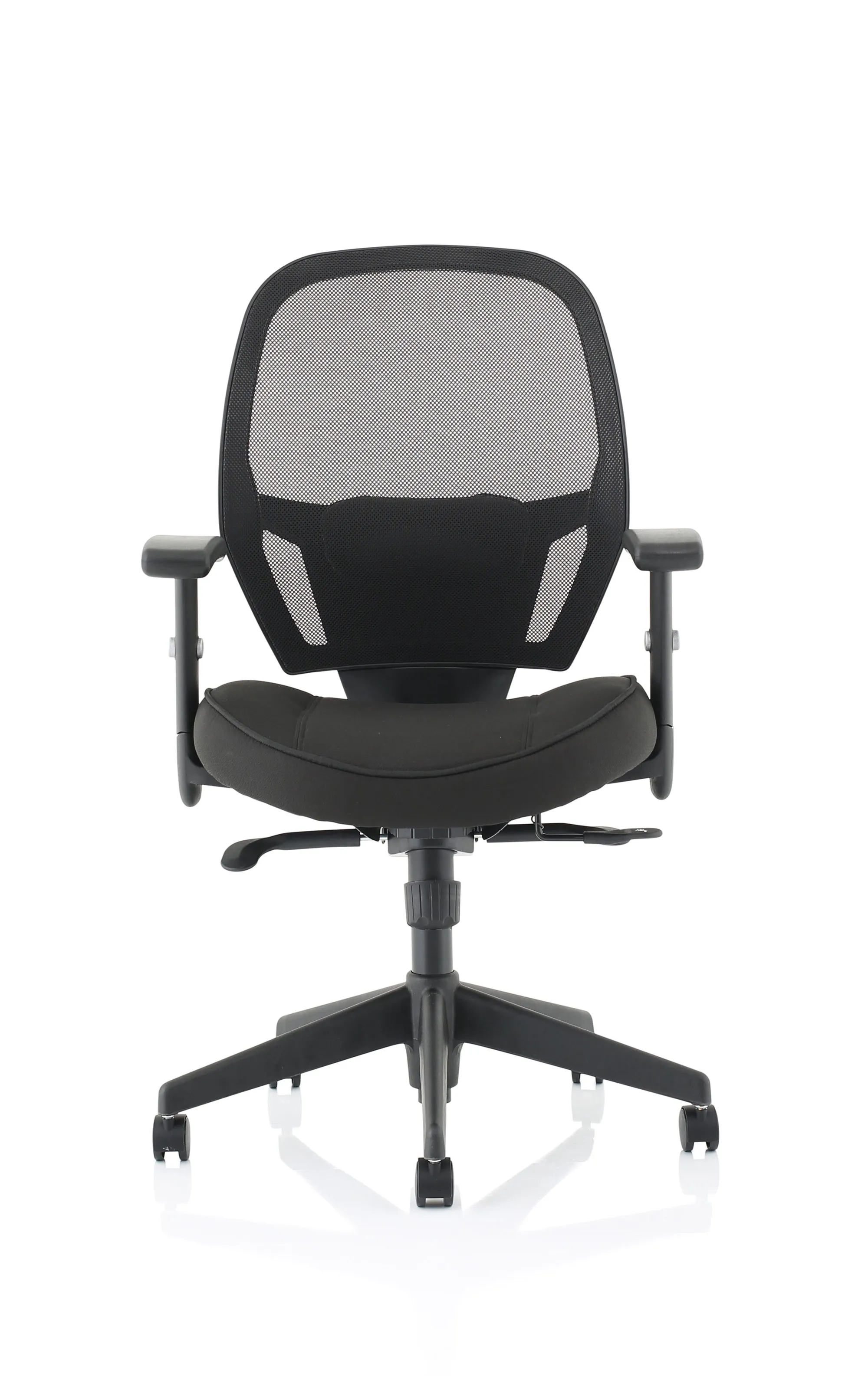 Denver High Mesh Back Black Task Operator Office Chair with Arms