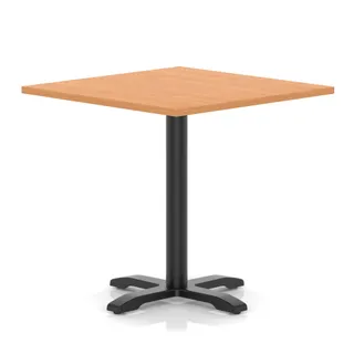 Italia Square Poseur Table With Cross Base