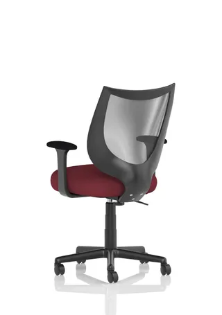 Camden Medium Back Black Mesh Task Operator Office Chair With Arms