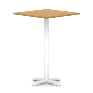 Italia Square Poseur Table With Cross Base