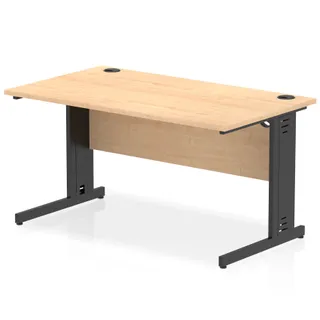 Impulse Straight Desk Cable Managed Leg