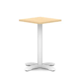 Italia Square Poseur Table With Cross Base