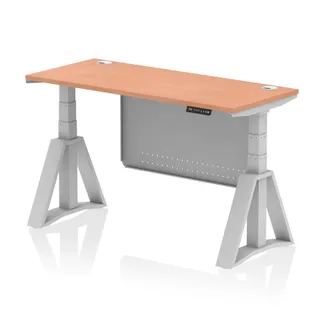 Air Height Adjustable Slimline Desk With Cable Ports