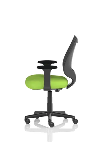 Camden Medium Back Black Mesh Task Operator Office Chair With Arms