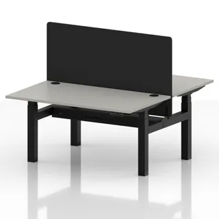 Air Back-to-Back Height Adjustable Bench Desk - 2 Person