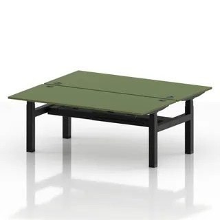 Air Back-to-Back Height Adjustable Bench Desk - 2 Person
