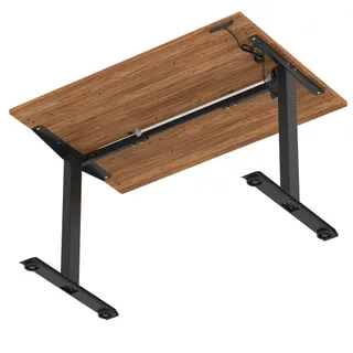Air Lite Height Adjustable Desk With Scalloped Edge