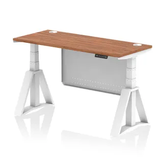 Air Height Adjustable Slimline Desk With Cable Ports