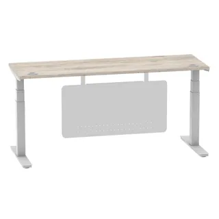 Air Height Adjustable Slimline Desk With Cable Ports