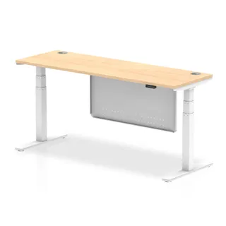 Air Height Adjustable Slimline Desk With Cable Ports