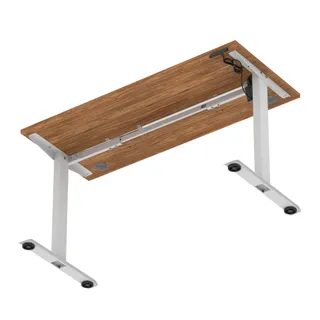 Air Lite Height Adjustable Slimline Desk With Cable Ports