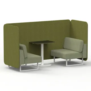 Brixworth Bench Booth in Two Tone