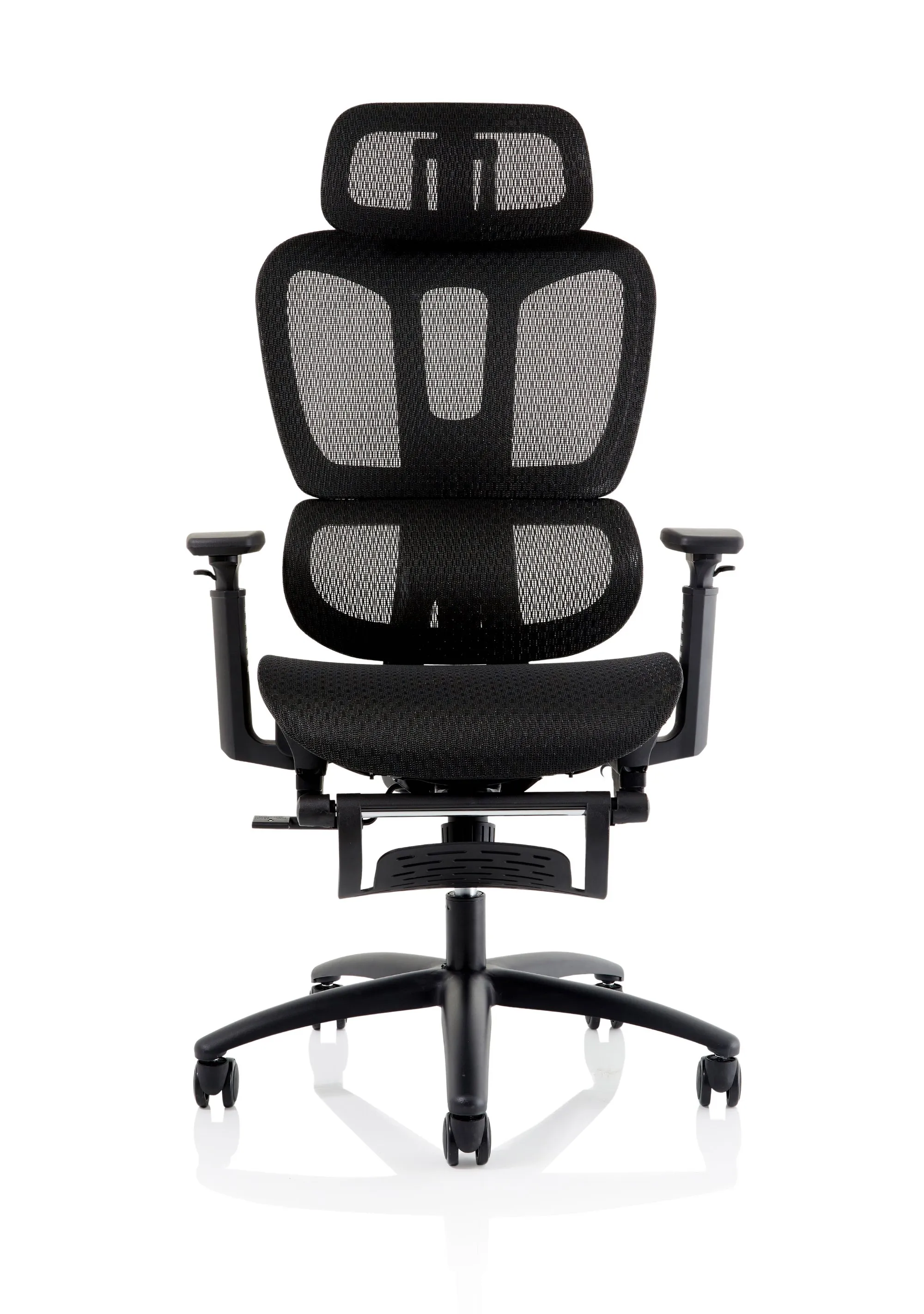 Horizon Executive Mesh Chair With Height Adjustable Arms and Footrest