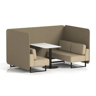 Brixworth Bench Booth in Two Tone