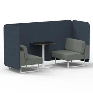 Brixworth Bench Booth in Two Tone