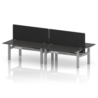 1600 / Carbon Grey / Silver Frame / With Black Straight Screen