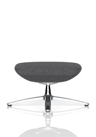 Etta Dark Grey Cashmere Footstool