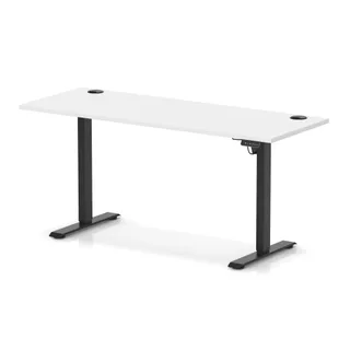 Air Lite Height Adjustable Slimline Desk With Cable Ports