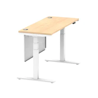 Air Height Adjustable Slimline Desk With Cable Ports
