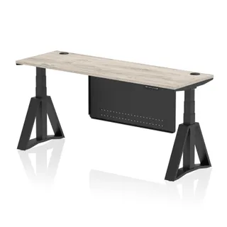 Air Height Adjustable Slimline Desk With Cable Ports