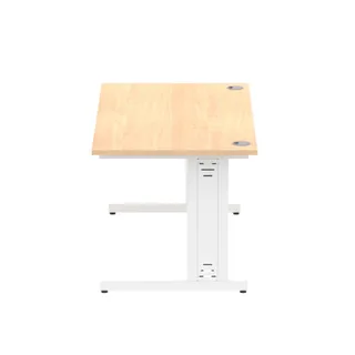 Impulse Straight Desk Cable Managed Leg