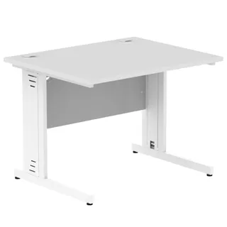 Impulse Straight Desk Cable Managed Leg