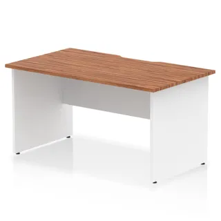 Impulse Scalloped Edge Straight Desk Panel End Leg