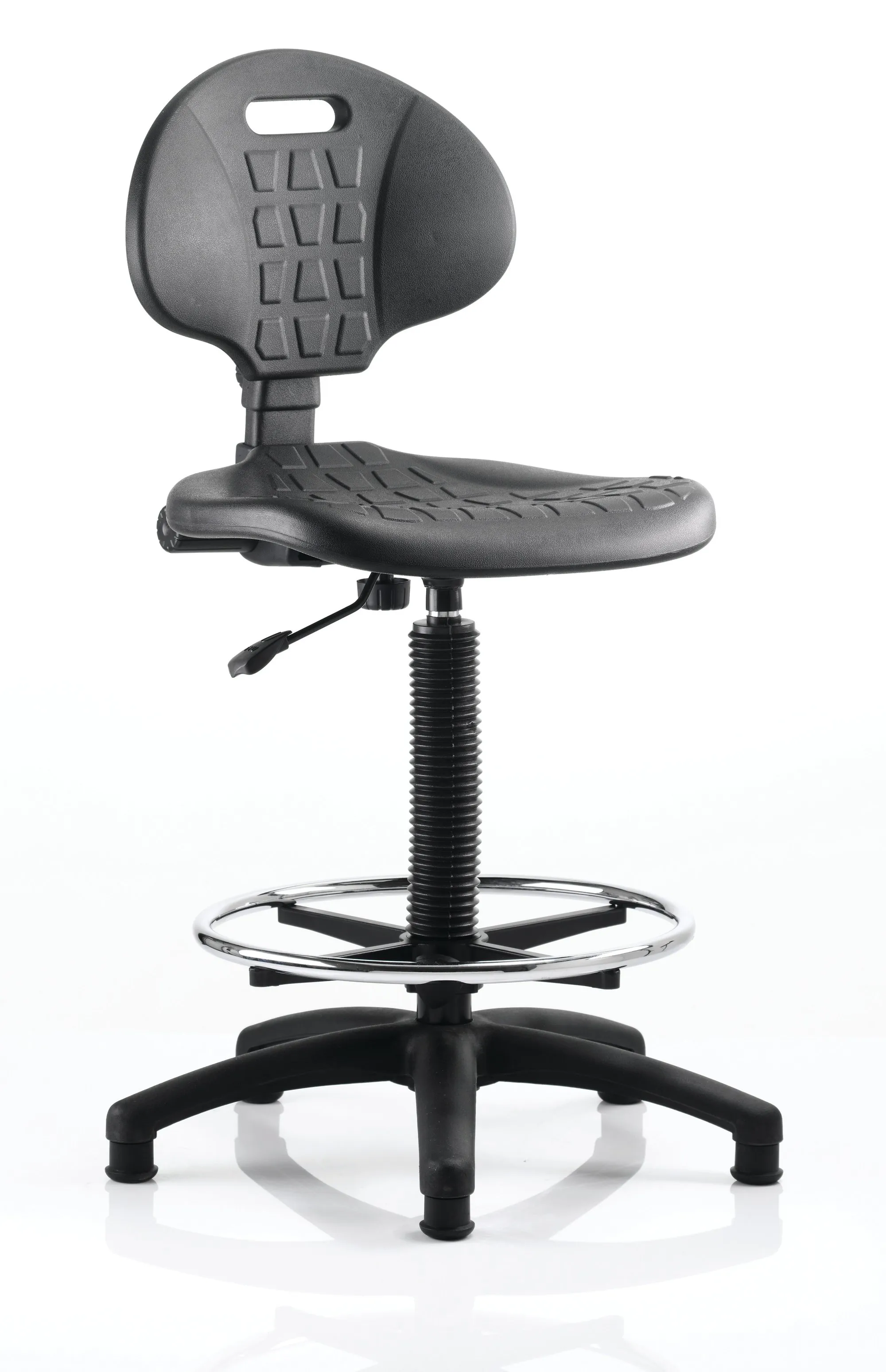 EE - Malaga Polyurethane Medium Back Hi Rise Draughtsman Task Operator Office Chair