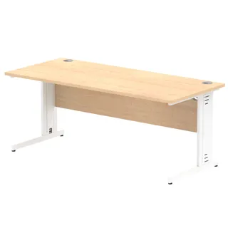 Impulse Straight Desk Cable Managed Leg