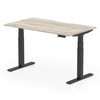 Air Scalloped Edge Height Adjustable Office Desk