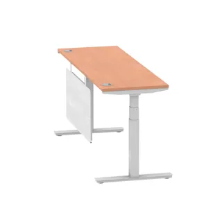 Air Height Adjustable Slimline Desk With Cable Ports