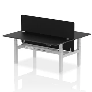 Air Back-to-Back Height Adjustable Bench Desk - 2 Person