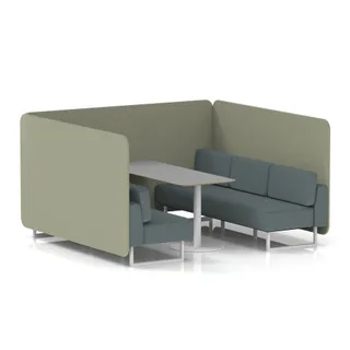 Brixworth Bench Booth in Two Tone