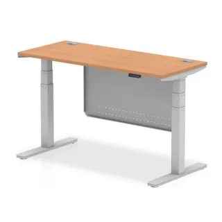 Air Height Adjustable Slimline Desk With Cable Ports