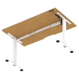 Air Lite Height Adjustable Desk With Scalloped Edge