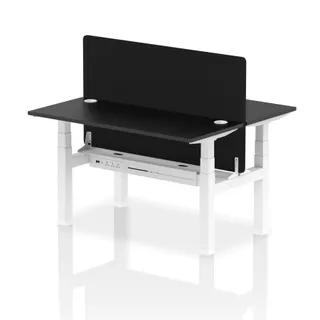 Air Back-to-Back Slimline Height Adjustable Bench Desk - 2 Person