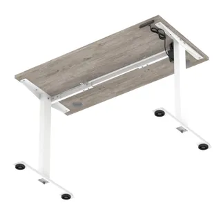 Air Lite Height Adjustable Slimline Desk With Cable Ports