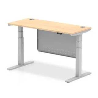 Air Height Adjustable Slimline Desk With Cable Ports