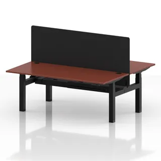 Air Back-to-Back Height Adjustable Bench Desk - 2 Person