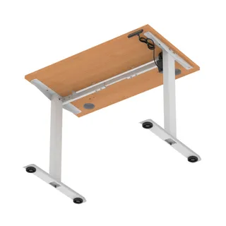 Air Lite Height Adjustable Slimline Desk With Cable Ports