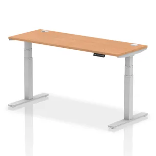 EE - Air Height Adjustable Slimline Desk With Cable Ports