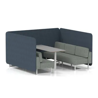 Brixworth Bench Booth in Two Tone